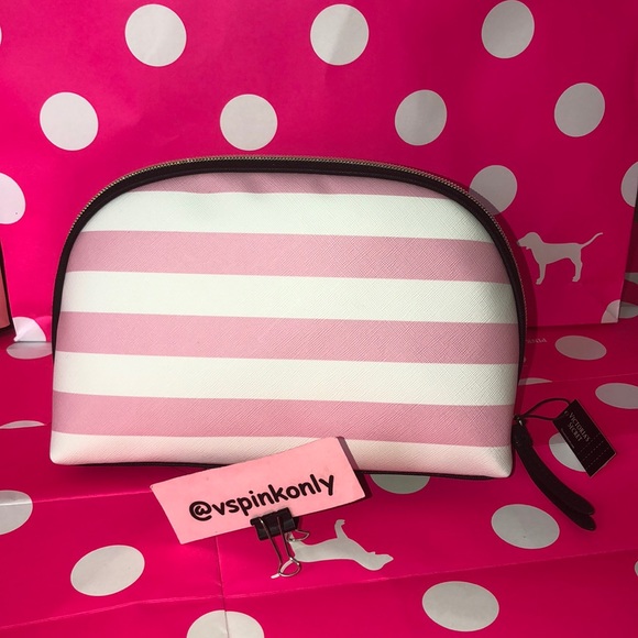 Victoria’s Secret Pink Stripe Glam Bag - Picture 4 of 8